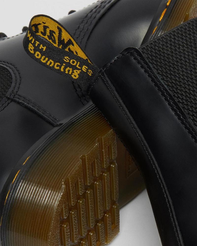 Dr Martens 1460 Harper Smooth Lær Snørestøvletter Dame Svarte | Norge 607RVD